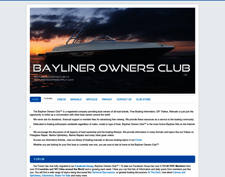 Cdnbaylinerownersclub.com thumbnail