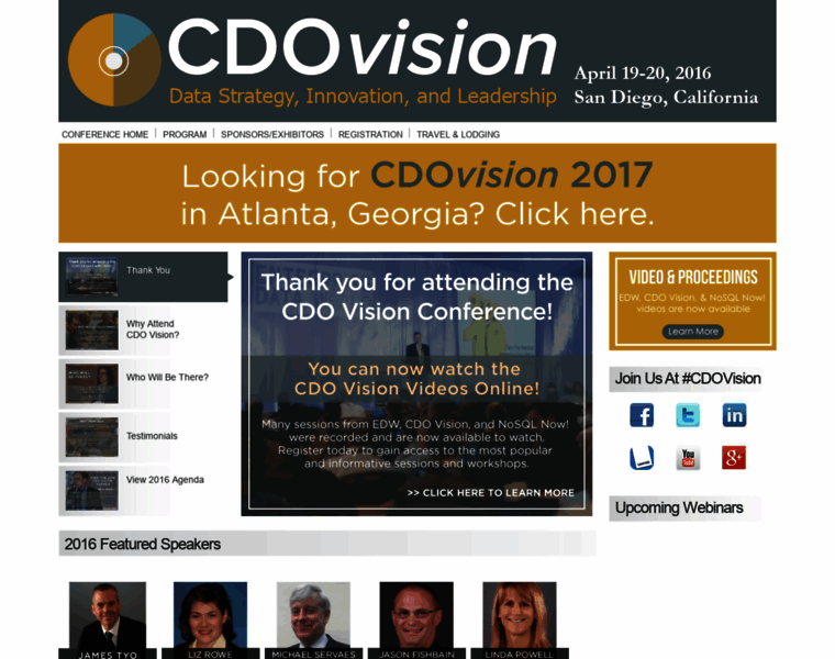 Cdovision2016.dataversity.net thumbnail
