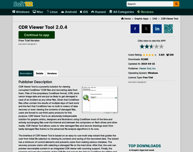 cdr-viewer-tool.soft112.com at WI. CDR Viewer Tool 2.0.4 Free Download