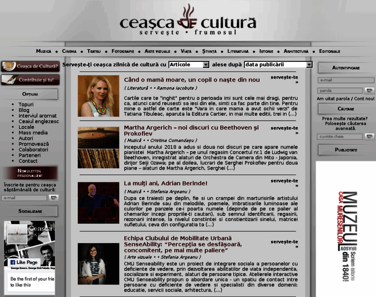 Ceascadecultura.ro thumbnail