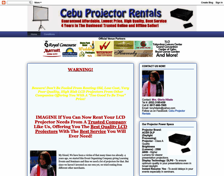 Cebuprojectorrental.blogspot.com thumbnail