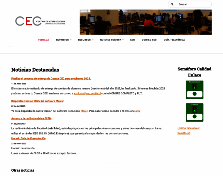 cec.uchile.cl at WI. CEC – Centro de Computación