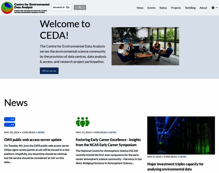 Ceda.ac.uk thumbnail