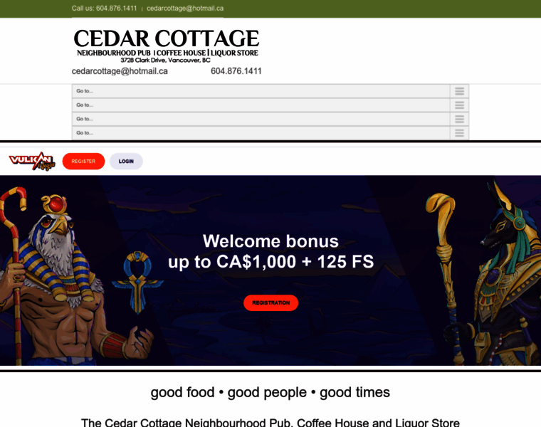 Cedarcottagepub.ca thumbnail