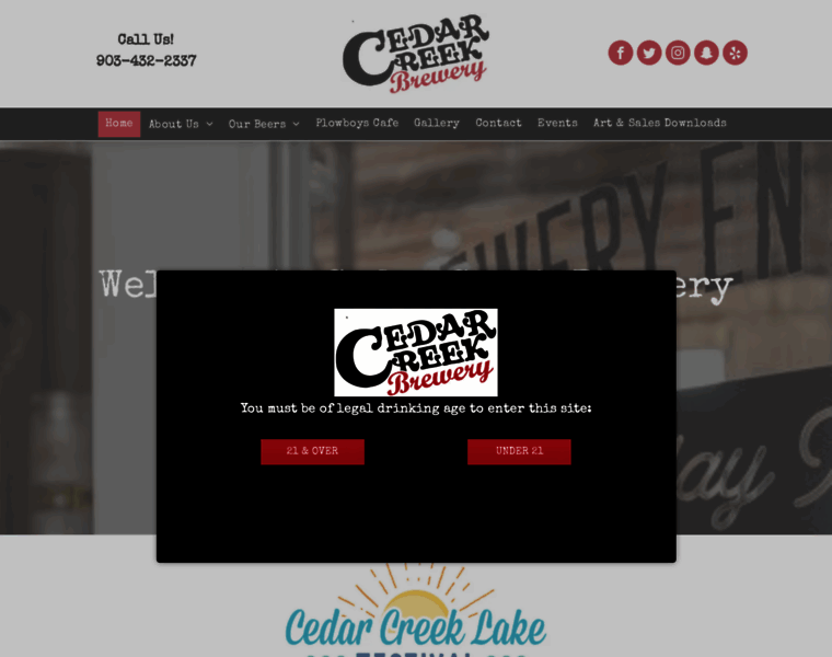 Cedarcreekbrewery.com thumbnail