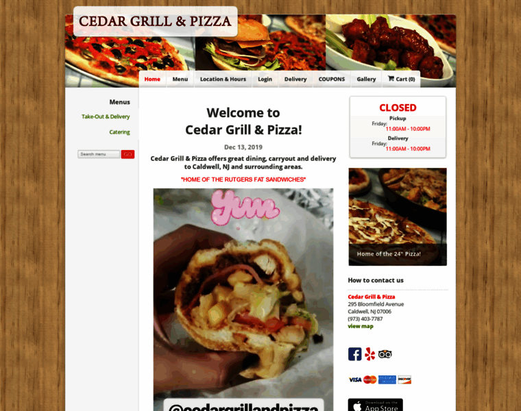 Cedargrillandpizza.com thumbnail