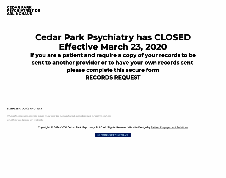 Cedarparkpsychiatry.com thumbnail