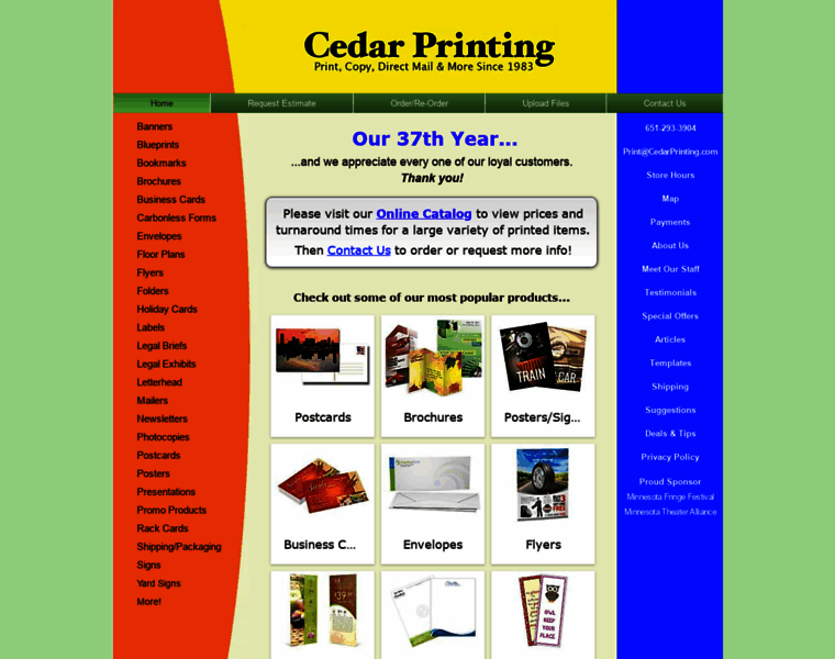 Cedarprinting.com thumbnail