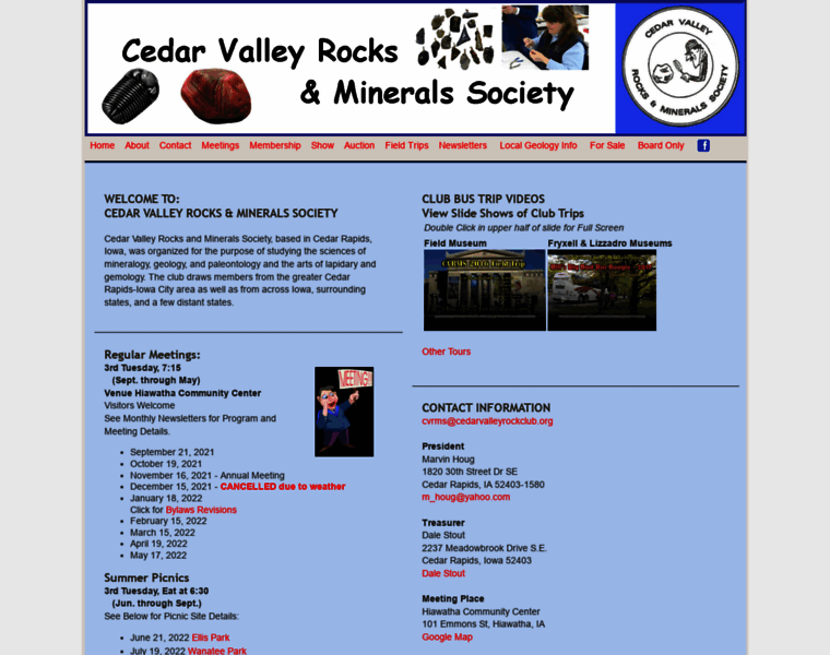 Cedarvalleyrockclub.org thumbnail