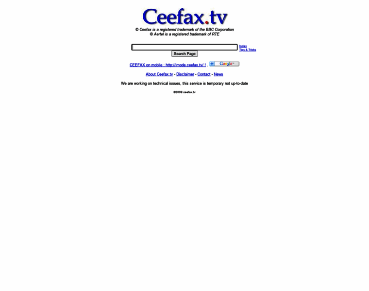 Ceefax.tv thumbnail