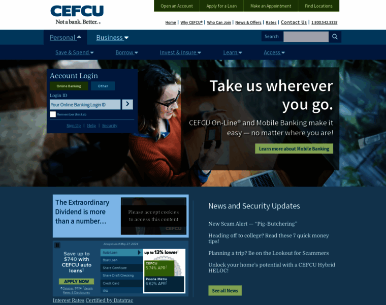 Cefcu.com thumbnail
