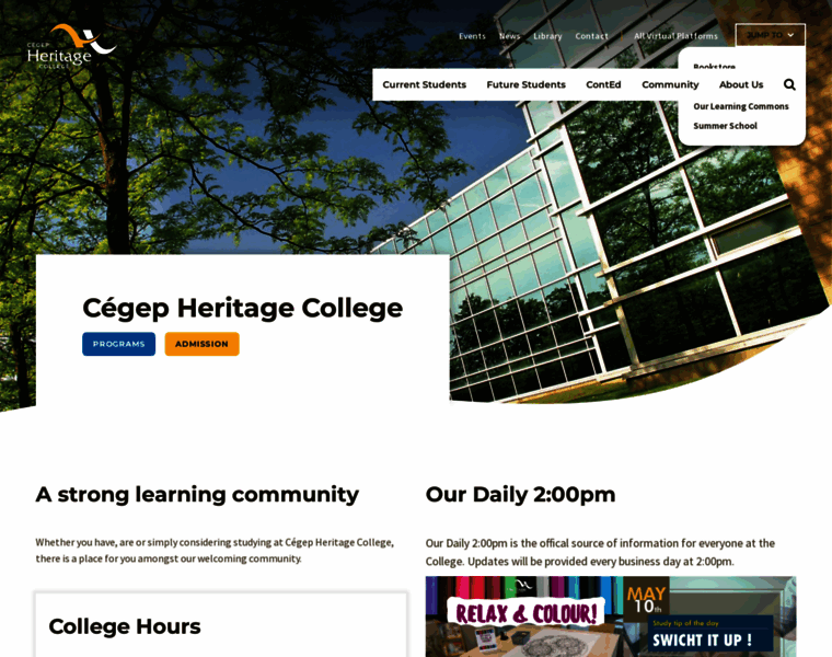 Cegep-heritage.qc.ca thumbnail