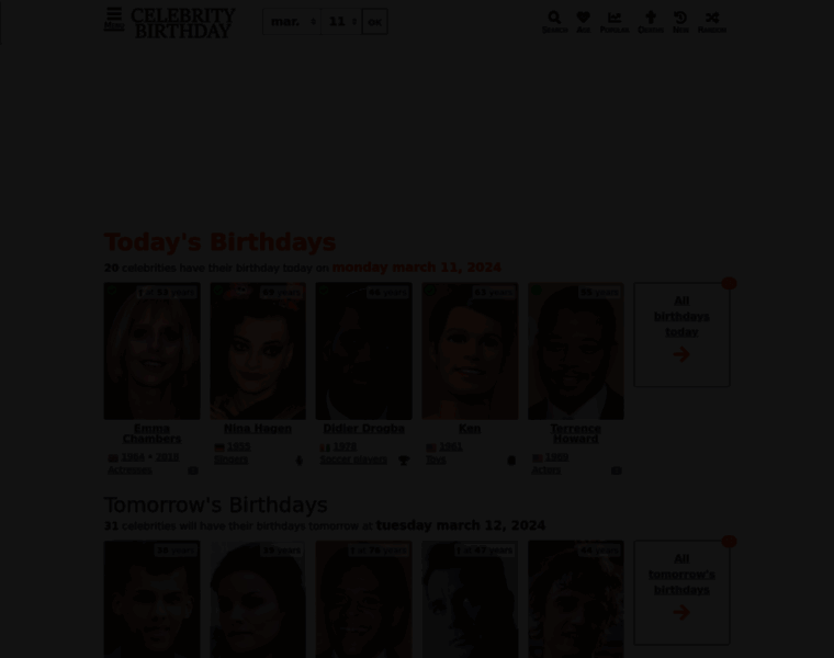 Celebrity-birthday.com thumbnail