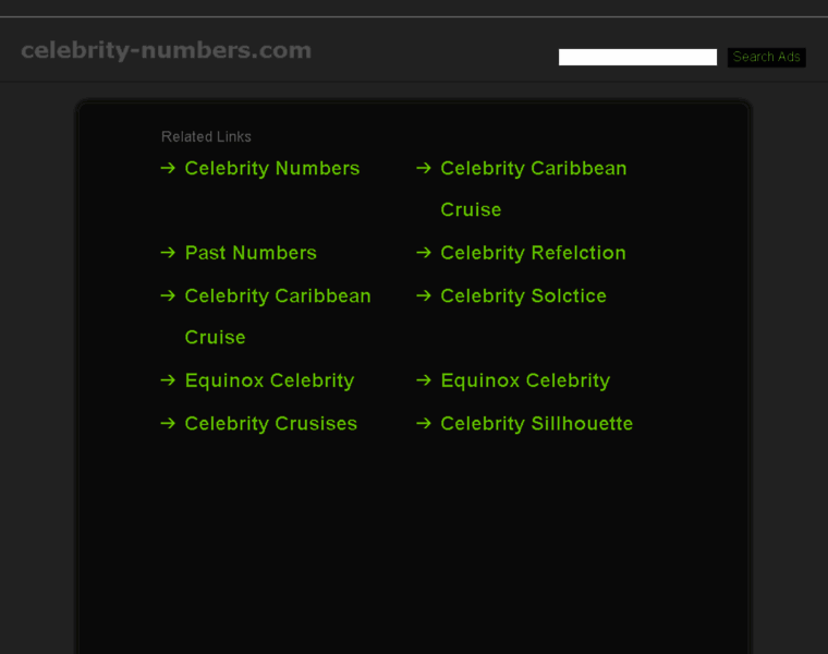 Celebrity-numbers.com thumbnail