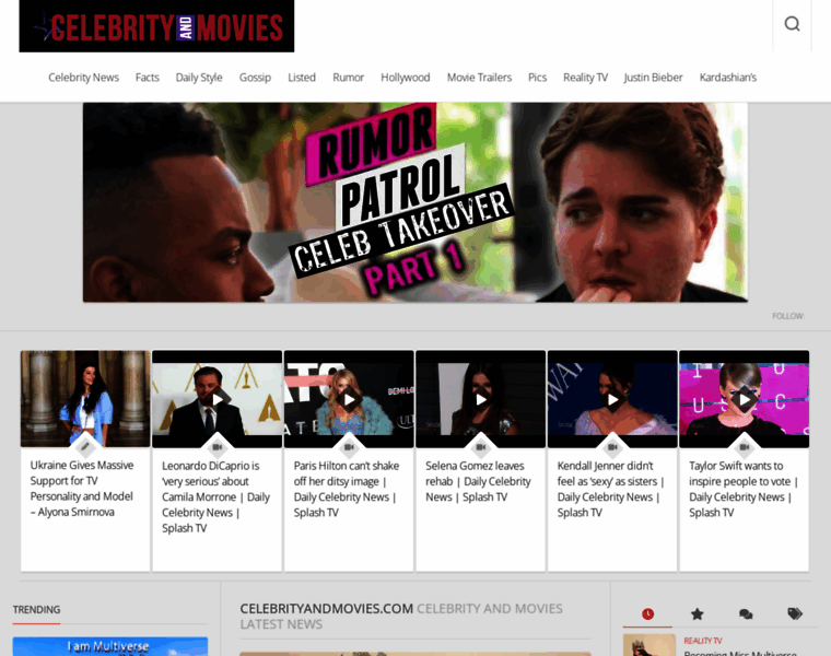 Celebrityandmovies.com thumbnail