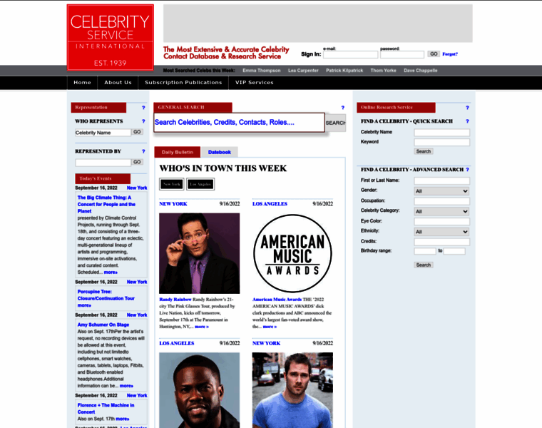 Celebrityservice.com thumbnail
