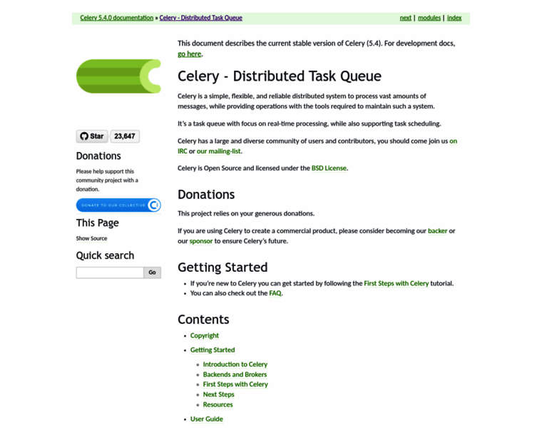Celeryproject.org thumbnail