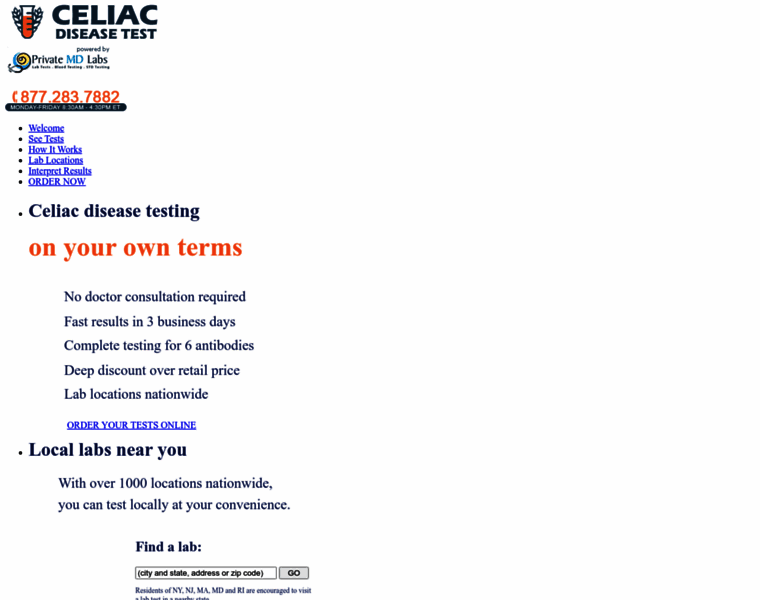Celiac-disease-test.com thumbnail