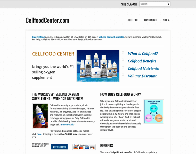 Cellfoodcenter.com thumbnail