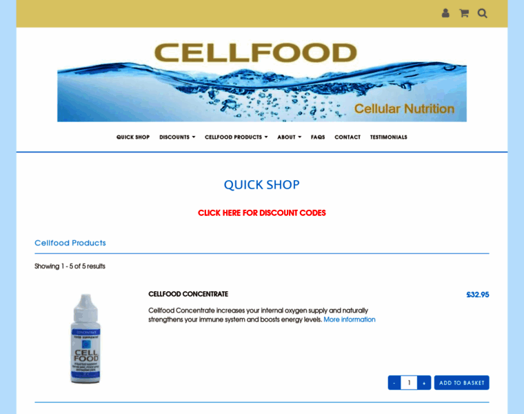 Cellfooddirect.com thumbnail