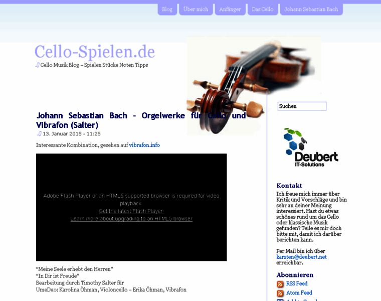 Cello-spielen.de thumbnail
