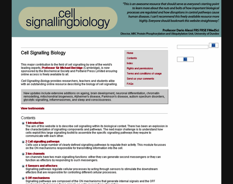 Cellsignallingbiology.org thumbnail