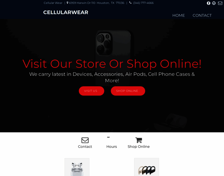 Cellularwearhouston.com thumbnail