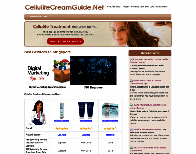 Cellulitecreamguide.net thumbnail