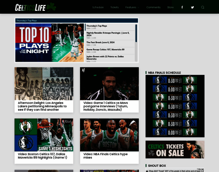 Celticslife.com thumbnail