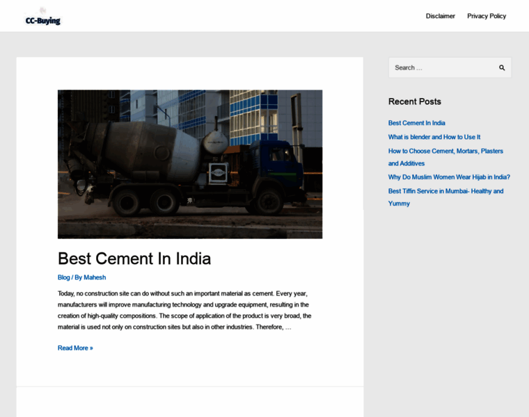 Cementcorporation.co.in thumbnail