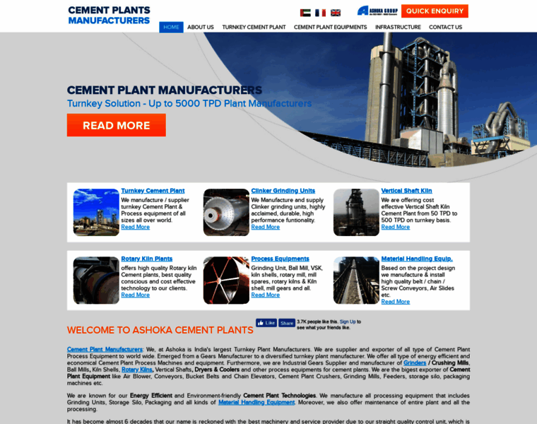Cementplantsmanufacturers.com thumbnail