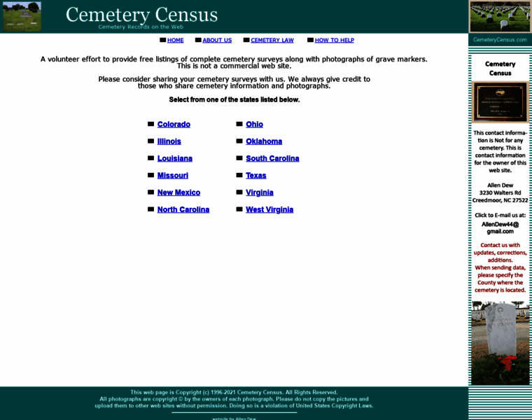 Cemeterycensus.com thumbnail