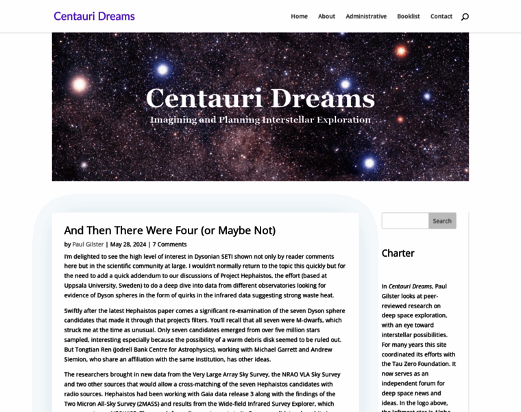 Centauri-dreams.org thumbnail