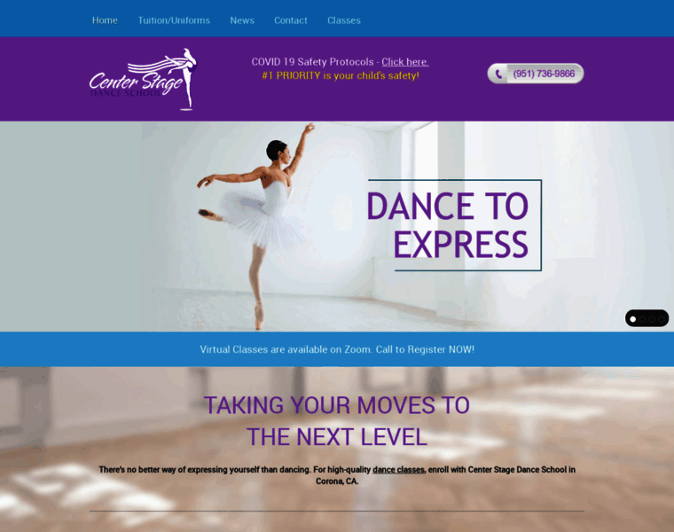 Centerstagedanceschool.com thumbnail
