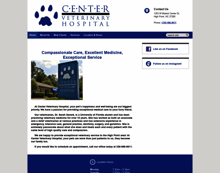 Centervethospital.com thumbnail