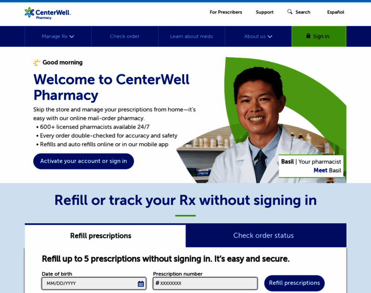 Centerwellpharmacy.com thumbnail