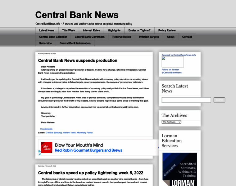 Centralbanknews.info thumbnail