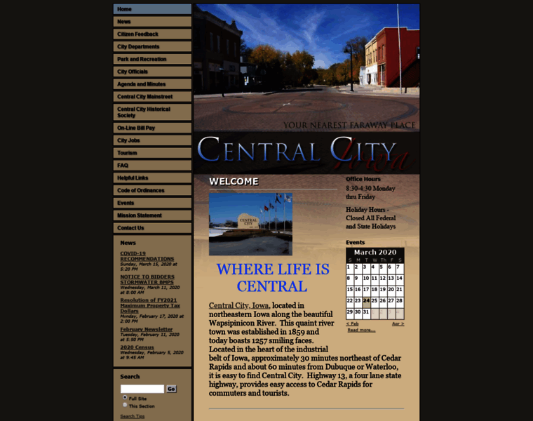 Centralcityia.gov thumbnail