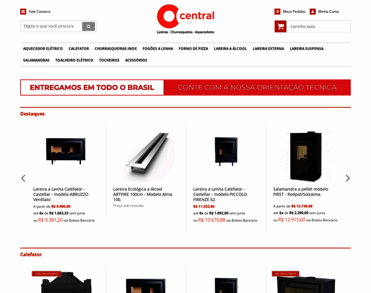 Centraldaslareiras.com.br thumbnail