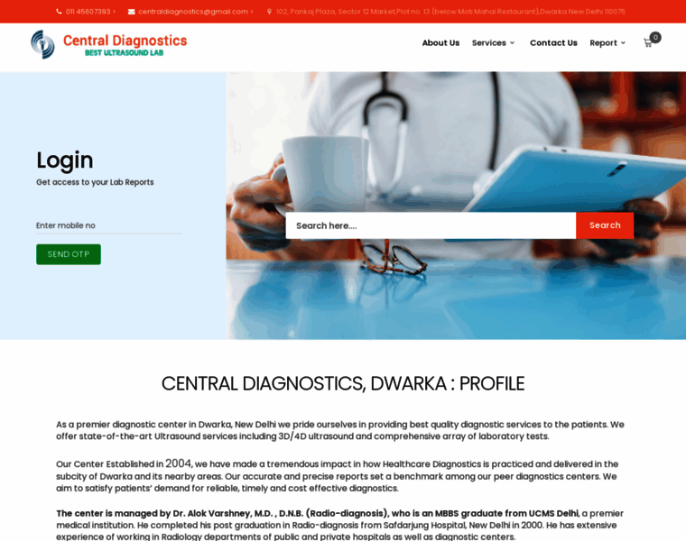 Centraldiagnostics.in thumbnail