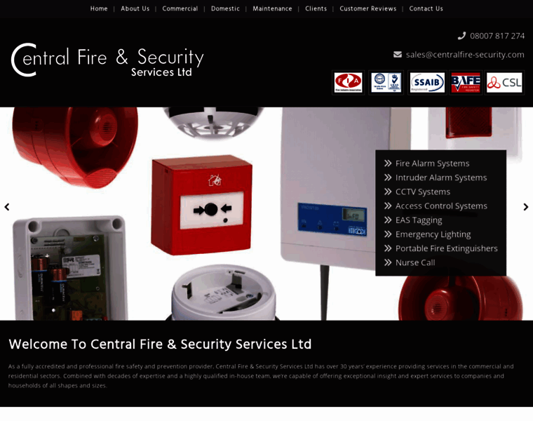 Centralfire-security.com thumbnail