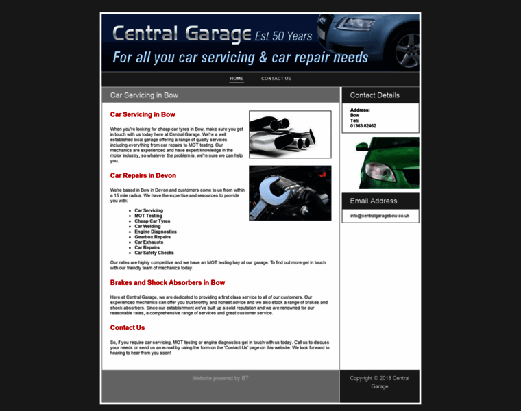 Centralgaragebow.co.uk thumbnail