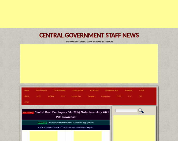 Centralgovernmentstaffnews.blogspot.in thumbnail