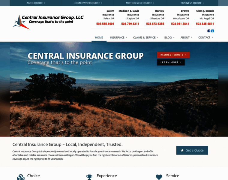 Centralinsuranceor.com thumbnail