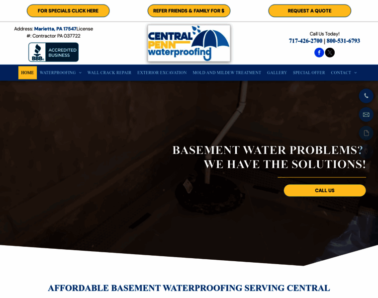 Centralpennwaterproofing.com thumbnail Centralpennwaterproofing.com thumbnail