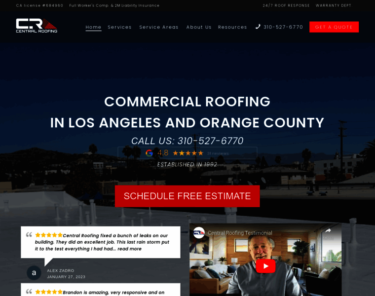 Centralroof.com thumbnail