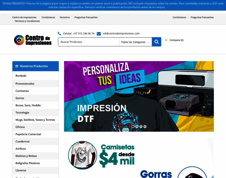 Centrodeimpresiones.com thumbnail