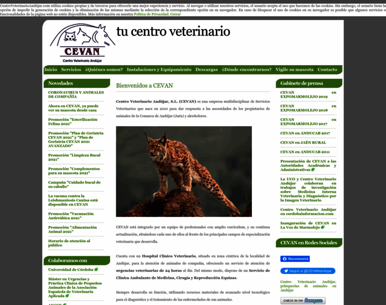 Centroveterinarioandujar.com thumbnail