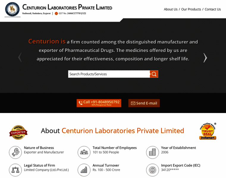 Centurionlaboratories.com thumbnail