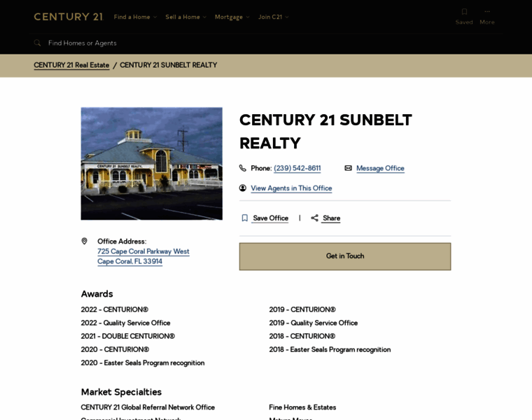 Century21sunbelt.com thumbnail